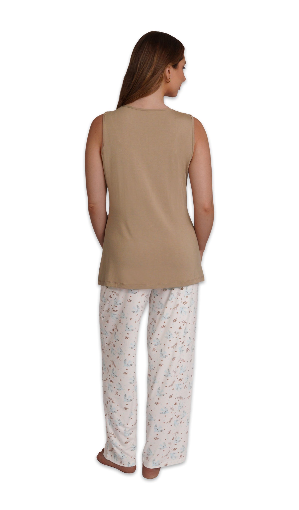 Nest Analise 5-Piece Set, back shot of woman wearing tank top and pant.