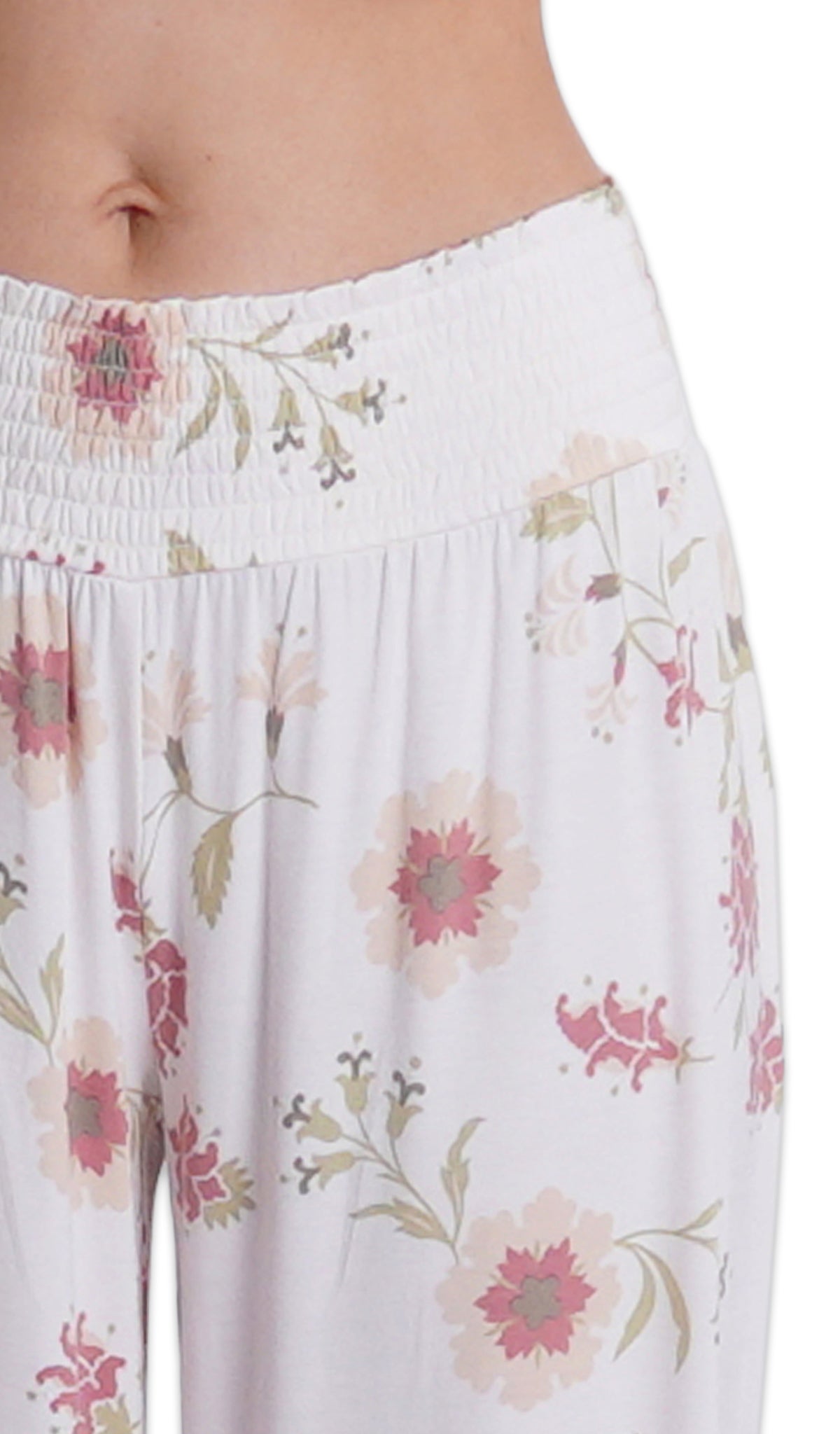 Cottage Floral Analise 5-Piece Set, detailed shot of smocked elastic waistband.