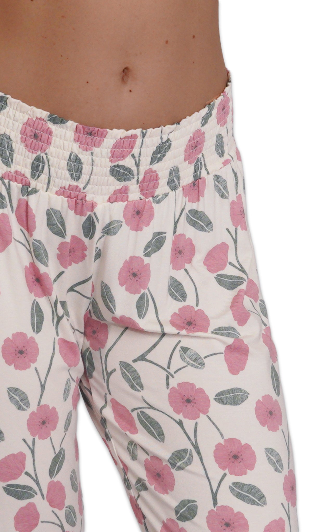 Honey Bloom Analise 5-Piece Set, detailed shot of smocked elastic waistband.